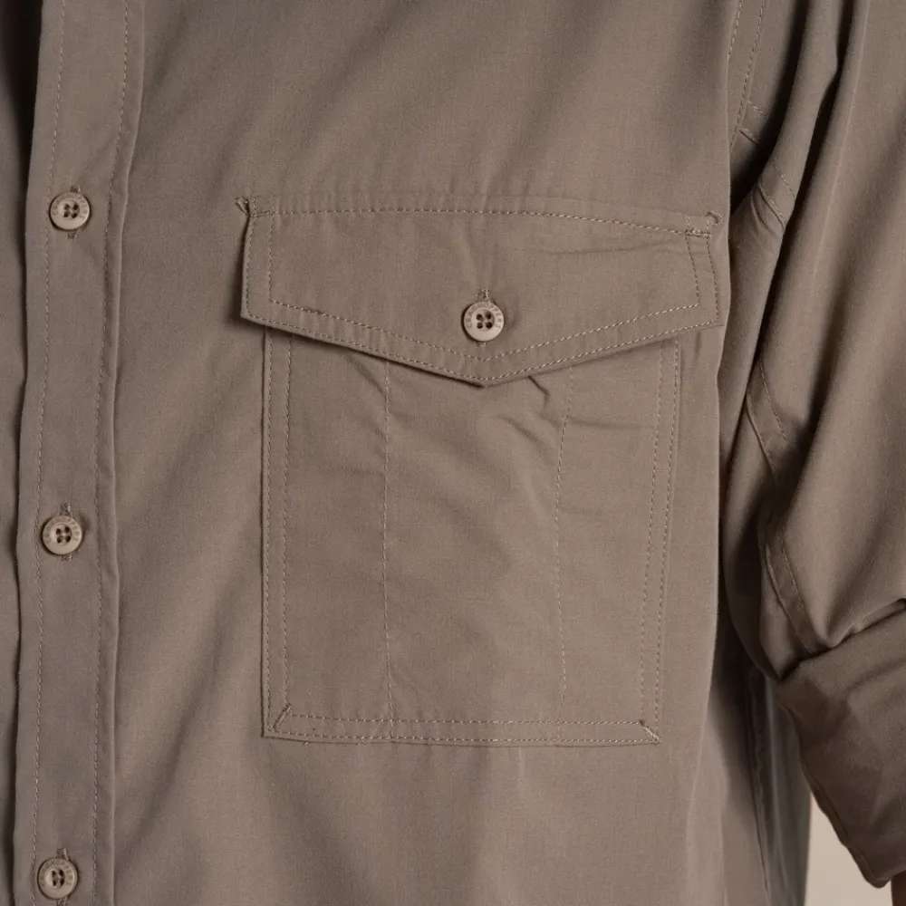 Outlet Expert Mens Kiwi Long Sleeved Shirt | Desert|Mediterranean