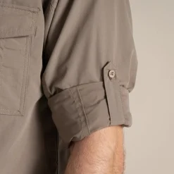 Outlet Expert Mens Kiwi Long Sleeved Shirt | Desert|Mediterranean