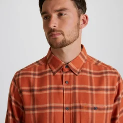 Hot Lough Long Sleeved Check Shirt | Tropical|Desert