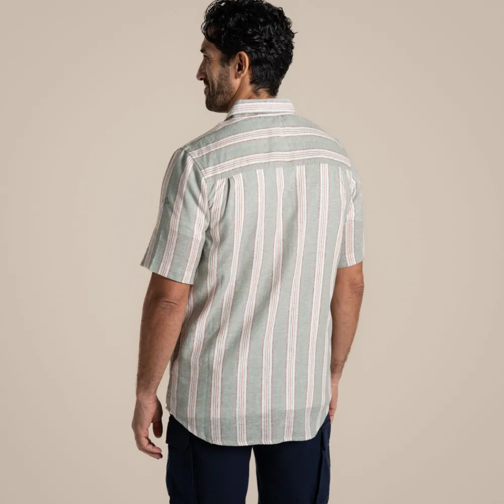 Outlet Men's Argino Short Sleeved Shirt | Desert|Mediterranean
