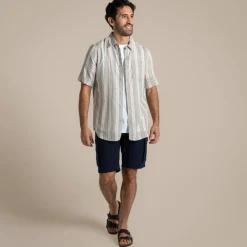 Outlet Men's Argino Short Sleeved Shirt | Desert|Mediterranean