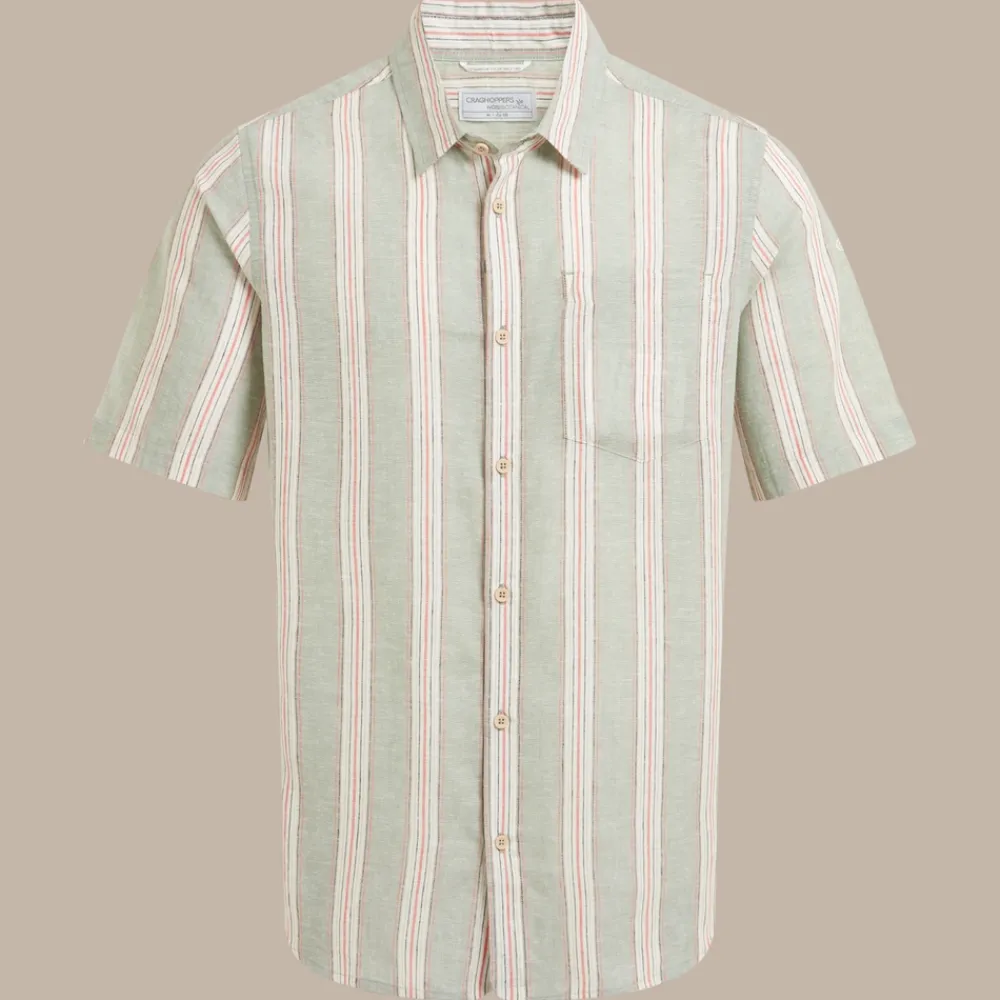 Outlet Men's Argino Short Sleeved Shirt | Desert|Mediterranean