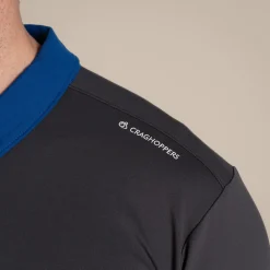 Sale Men's NosiLife Avro Golf Short Sleeved Polo Top | Jungle|Mediterranean