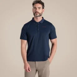 Clearance Men's NosiLife Bramshaw Golf Short Sleeved Polo Top | Desert|Jungle