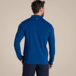 Hot Men's NosiLife Bramshaw Golf Long Sleeved Polo Top | Desert|Jungle