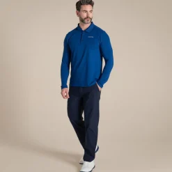 Hot Men's NosiLife Bramshaw Golf Long Sleeved Polo Top | Desert|Jungle