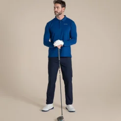 Hot Men's NosiLife Bramshaw Golf Long Sleeved Polo Top | Desert|Jungle