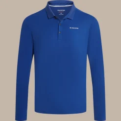 Hot Men's NosiLife Bramshaw Golf Long Sleeved Polo Top | Desert|Jungle