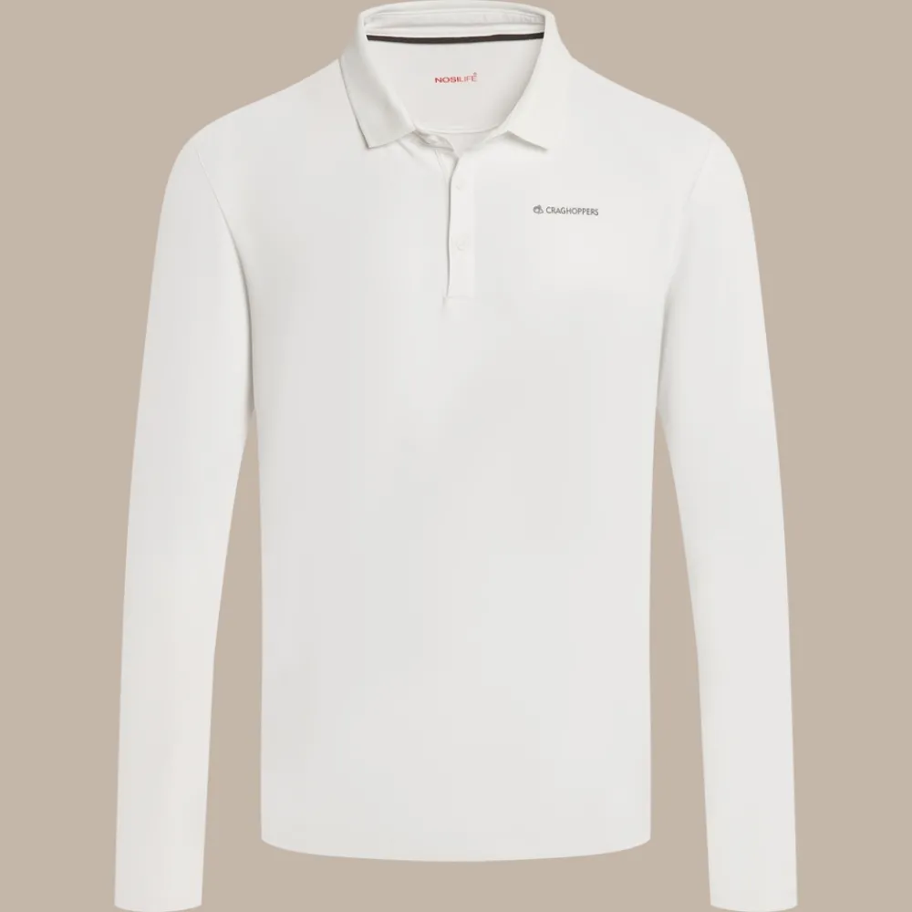Best Men's NosiLife Bramshaw Golf Long Sleeved Polo Top | Desert|Jungle
