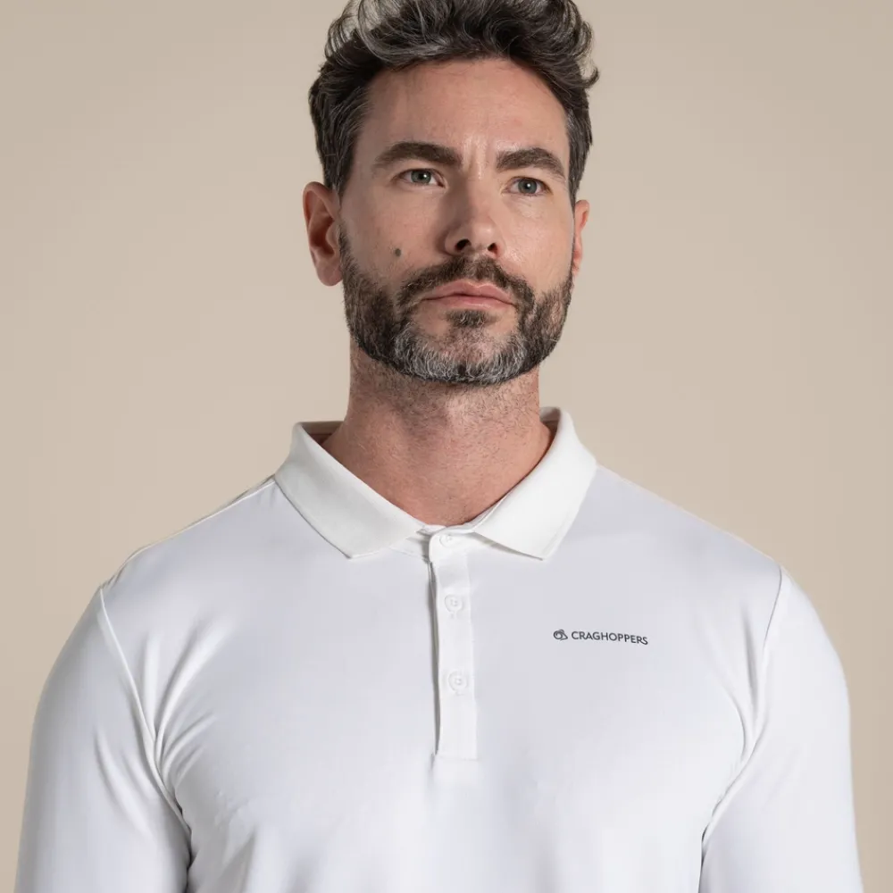 Best Men's NosiLife Bramshaw Golf Long Sleeved Polo Top | Desert|Jungle