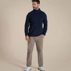 Clearance Men's NosiLife Bromsgrove Golf Full Zip Fleece | Desert|Tropical