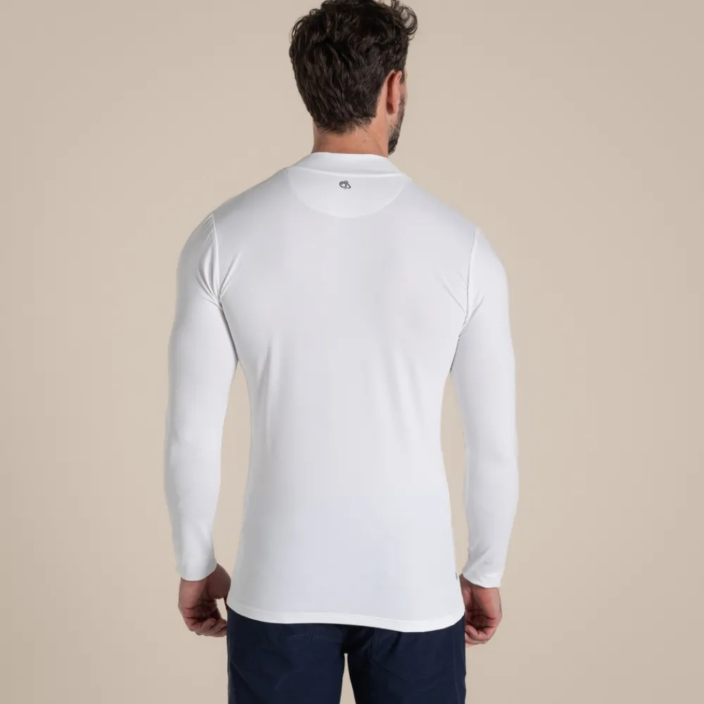 Sale Men's NosiLife Golf Long Sleeved Mock Neck Top | Desert|Jungle