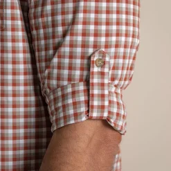 Best Men's NosiLife Nuoro Check Long Sleeved Shirt | Desert|Jungle
