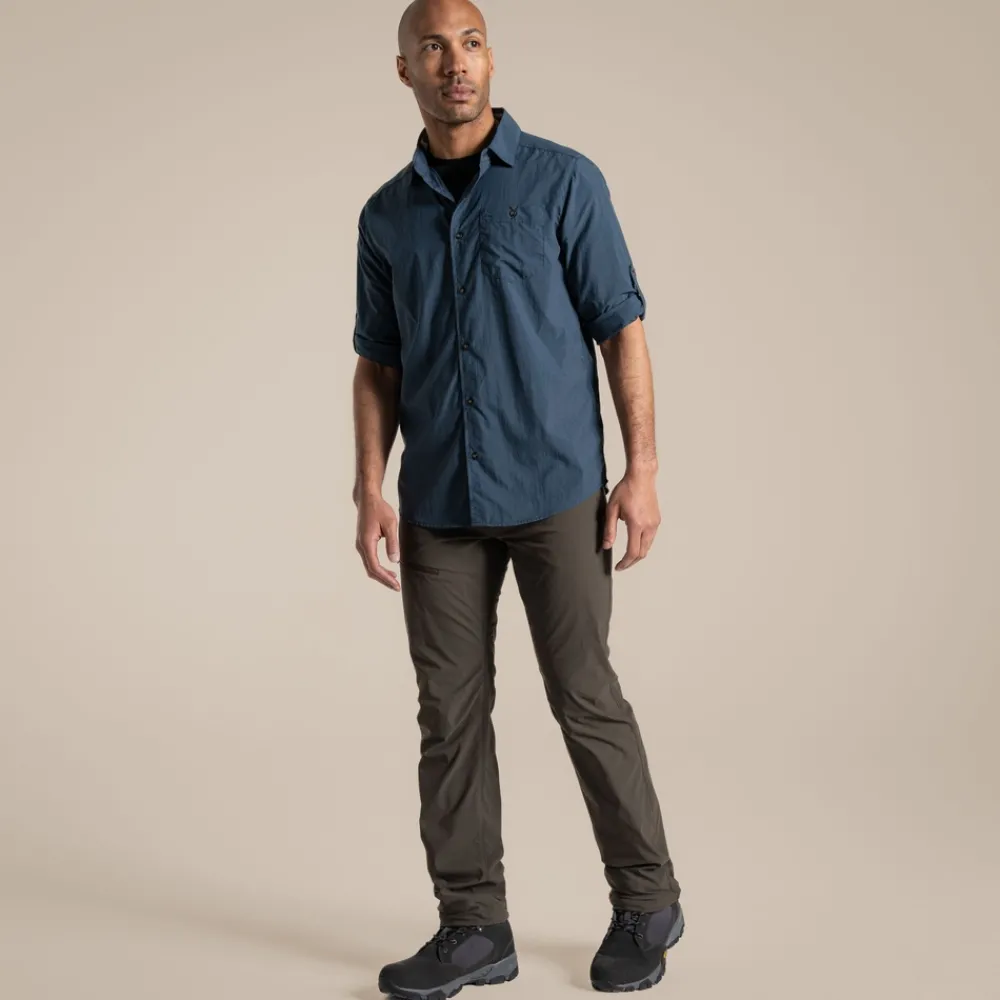 Outlet Men's NosiLife Nuoro Long Sleeved Shirt II | Desert|Jungle
