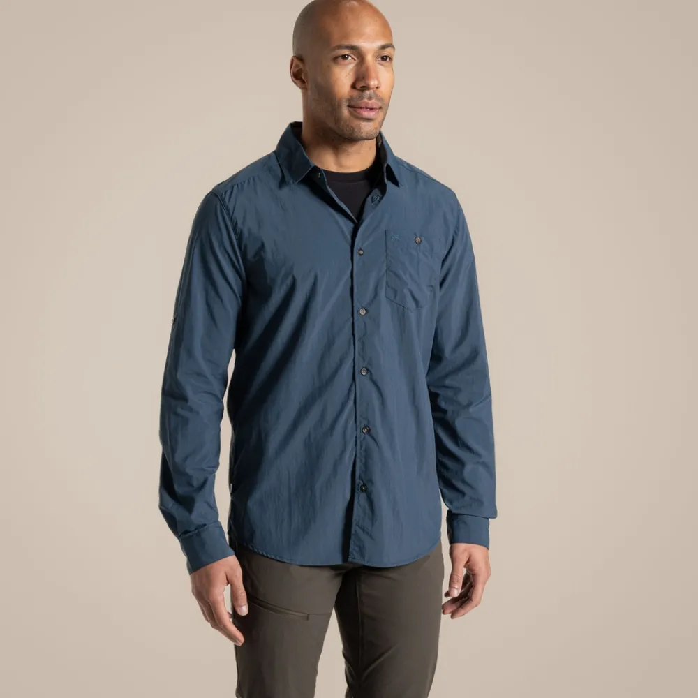 Outlet Men's NosiLife Nuoro Long Sleeved Shirt II | Desert|Jungle