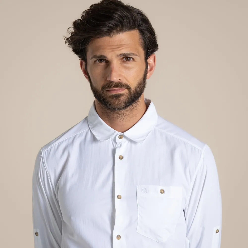 Hot Men's NosiLife Nuoro Long Sleeved Shirt II | Desert|Jungle