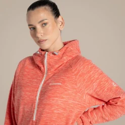 Outlet Women's Esk Hooded Half Zip Fleece | Women Hiking Holiday|Fleece