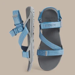 Best Women's Lady Locke Sandals | Cloud Grey / Harbour Blue Women Staycation|Footwear