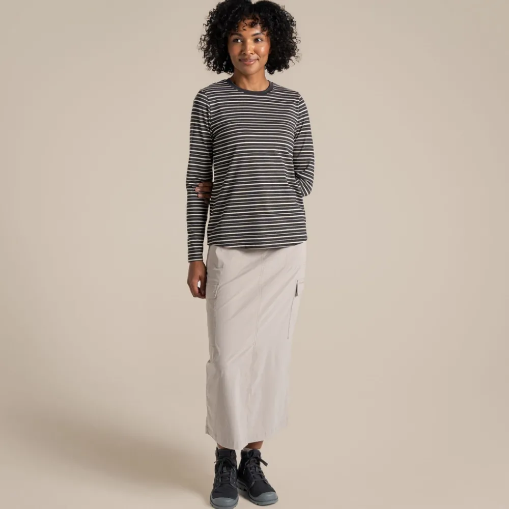 Hot Women's NosiLife Akona Long Sleeved Top | Women Desert|Jungle