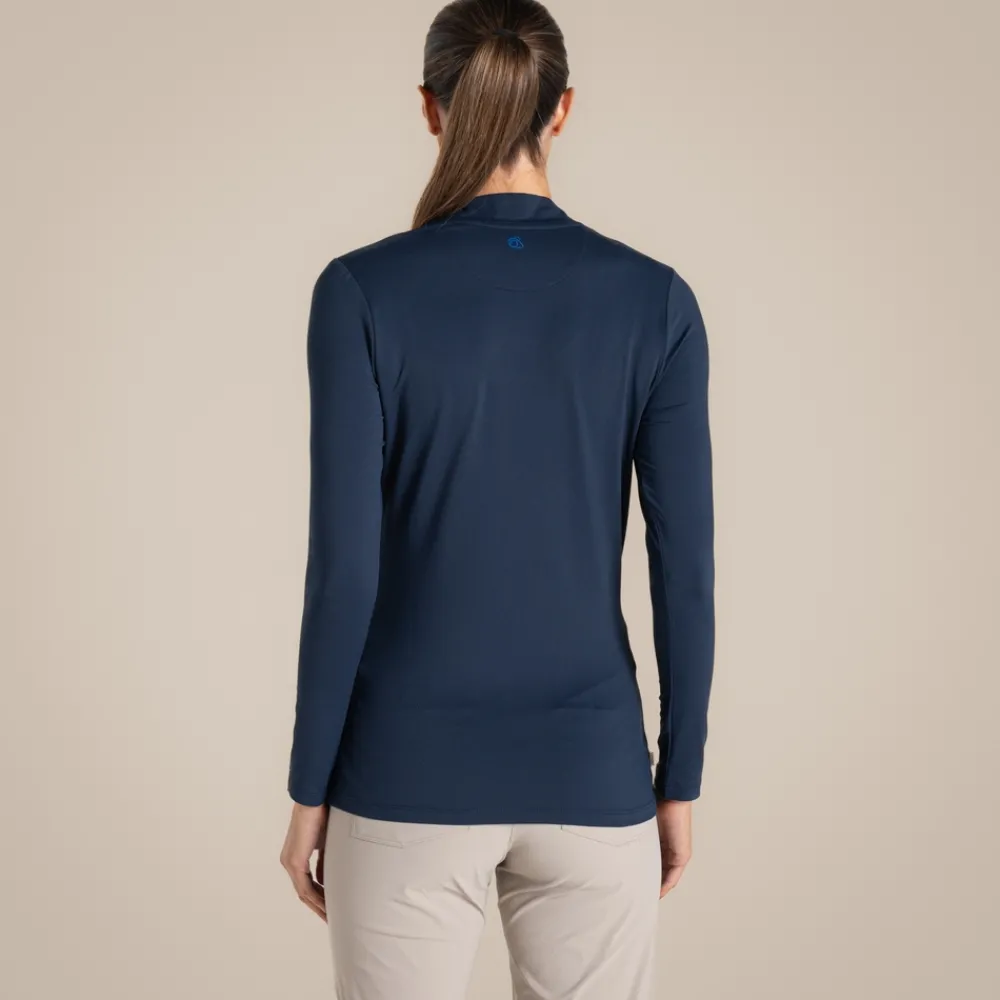 Women's NosiLife Golf Long Sleeved Mock Neck Top | Women Desert|Jungle