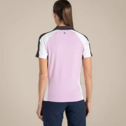 Clearance Women's NosiLife Hazelmere Golf Short Sleeved Polo Top | Women Desert|Jungle