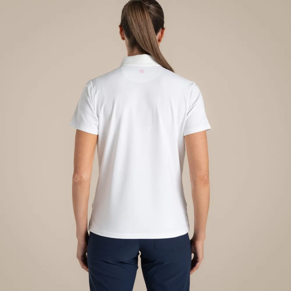 Online Women's NosiLife Thornbury Golf Short Sleeved Polo Top | Women Desert|Jungle