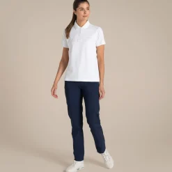 Online Women's NosiLife Thornbury Golf Short Sleeved Polo Top | Women Desert|Jungle