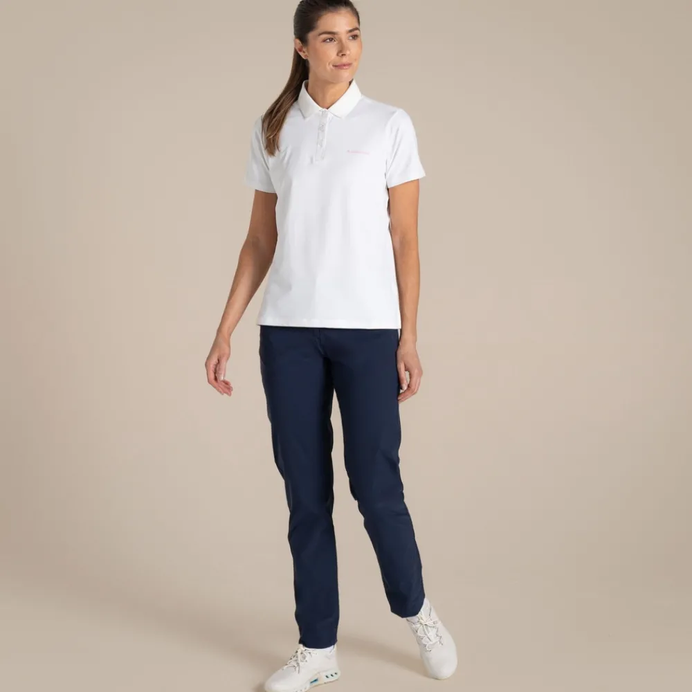 Online Women's NosiLife Thornbury Golf Short Sleeved Polo Top | Women Desert|Jungle