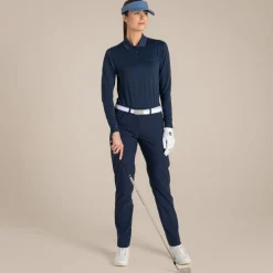 Clearance Women's NosiLife Thornbury Golf Long Sleeved Polo Top | Women Desert|Jungle